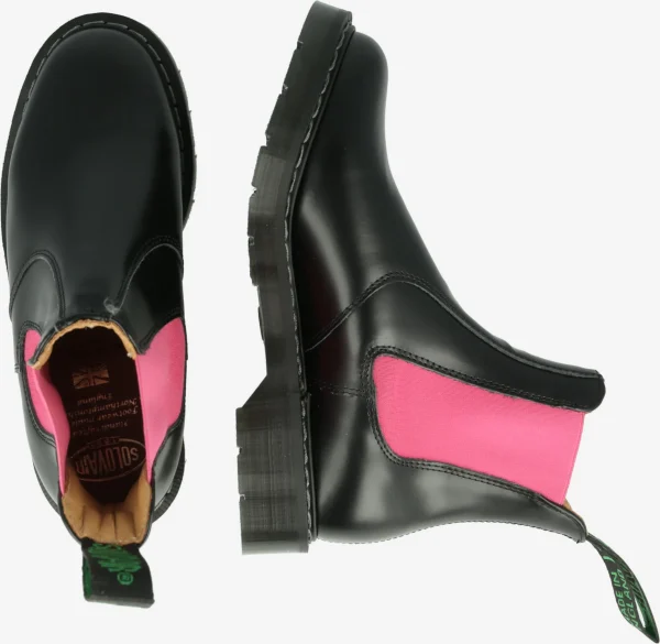 Solovair Chelsea Boots ‘Pink & Black Dealer’ 3